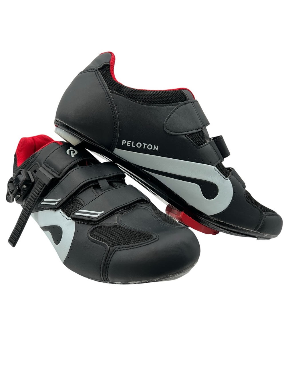 Peloton Cycling Shoes PL-SH-02 Size 47 US 13 Black Red Indoor Bike Cleats Spin